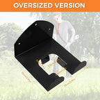 Weedeater Rack, 2 Pack Weed Eater Hanger, Weed Eater Rack for Wall, Heavy Duty Garden Tool Garage Organizer Trimmer Holder, Chainsaw Hanger Wall Mount(Black)