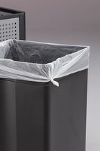Safco Evos Steel Trash Can, 15 Gallons, Indoor and Outdoor Use, Commercial Garbage Can with Plastic Liner