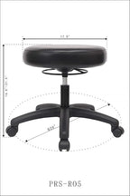 Chair Master Table Height Adjustable Round Stool for Labs, Exam Rooms, Doctor and Dentist Offices. Easy to Clean! (Desk Height, Black, 1)
