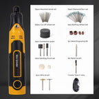 3.6V Cordless Mini Grinder Tool with Battery |55 Piece Accessory Kit (Diamond Burrs, Cut-Off Wheels, Buffing Wheels, Sanding Drums) for Engraving, Polishing, Cutting| Angle Grinder Set