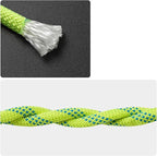 Outdoor Rope for Marine, Hunting, Boating, Fishing, Rafting, Camping, Hiking, Anchor, Mooring, Floating, Dock Lines, Canoe, Rescuing, Knotting Practice 5/16 in x 15 ft Fluorescent Green