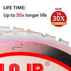 Metal Cutting Circular Saw Blade, Steel and Stainless Steel Cutting, The Cutting Head uses a Special Anti-Heat Sticking Coating with high Finish and Long Life,FMB 10 inch 48-Tooth 1" -TA