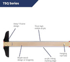 Pacific Arc 36 Inch T Square, Traditional Maple Blade with Acrylic Edge