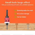 5 Pcs Hex Shank Countersink Drill Bit Set with Low Friction Depth Stop, 1/8" 9/64" 5/32" Drill+3/8” 82° Counter-Bore,11/64" 3/16" Drill+ 1/2" 82° Counter Bore,HSS M2 Tapered Bits