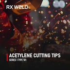 RX WELD 1-101 Series Acetylene Cutting Torch Tips, Size 0-3, Fit V-Style Heavy Duty Torch - Pack of 4