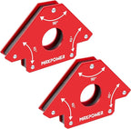 MAXPOWER Welding Magnets, 2-piece Welding Magnet Set, 75 LBS Holding Power Welding Accessories, 45° and 90° Angle Welding Magnet Holder for Welding Work
