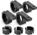 Nilight - 90020D 4PCS Mounting Bracket Kit LED Off-Road Light Horizontal Bar Tube Clamp Roof Roll Cage Holder,2 Years Warranty, Black