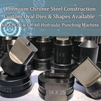 Hydraulic Punch Dies for CH-70, CH-70 Hydraulic Round Hole Punch Die Set, Upper Mold Dia: 26mm, Lower Mold Dia: 40mm for Steel, Copper, Aluminum and Heavy Duty Metal (10mm)
