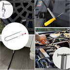 Drain Snake, 61 inch plumbing snake，Sink Snake Drain Clog Remover for Sewer Kitchen Bathroom