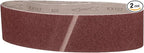 3 x 24 Inch Sanding Belt, 2 Pcs 60 Grit Knife Sharpener Belts Work Sharpening for Belt Sander Knife Carving Tool Metal Working