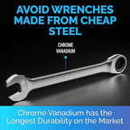 TOOLGUARDS 9/16" Wrench - Ratcheting Wrench - Slim Profile - Ratchet Wrench