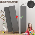 GREATMEET 65" Tall Kitchen Pantry Storage Cabinet, Black Pantry Storage Cabinet, Farmhouse Metal Kitchen Cupboard with Doors for Garage, Dining Room, Living Room and Laundry