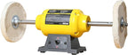 Dual Speed Bench Buffer Polisher 1.8/3.1A, 8 inch Jewelry Buffer Polisher Machine, 1725/3450 RPM Power Bench Polisher with 2 cotton Wheels for Jewelry, Metal, Wood, Jade, Knife, Plastic