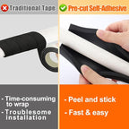 10.5ft Pipe Insulation Foam Tube for 1/2in Pipes - Pre Slit Duct Wrap with Aluminum Foil, for Outdoor Winter Cold Hot Water Pipe Winterizing Heat Preservation, Reduce Heat Loss Antifreeze 15.7"*8pcs