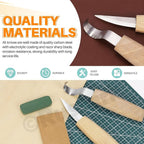 5pcs Wood Carving Knife Assortment Kit Wood Carving Knives Tools Set Includes Carving Hook Knife Wood Carving Whittling Knife Wood Carving Blank Polished Compound for Woodworking