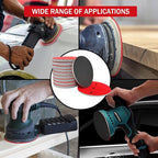 16Pcs 5 Inch Sanding Sponge Disc Hook and Loop 320 Grit Wet Dry Sanding Pads, Drywall Sandpaper Blocks for Wooden Drywall Sheetrock and Metal Glazing