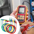 Sumnacon Multimeter Test Lead Set - 5Pcs Stackable Banana Plug to Test Hook Wire Cable Kit with Protective, Flexible Wire Leads for Electrical Testing 500V/5A 6.6Ft/2M
