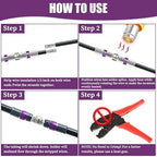 200PCS Purple Solder Seal Wire Connectors 14-12 AWG, Marine Grade Self Soldering Heat Shrink Wire Connectors Waterproof Insulated Electrical Butt Splice Wire Terminals for Automotive Boat Truck