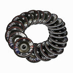 Merryland Flap Disc 4 1/2 inch Metal for Angle Grinder, 4.5inch 40 Grit T29 Flap Wheel, Blue Zirconium Corundum INOX Stainless Steel Iron Universal, Craft-Line FC1107214-20