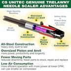 CS Unitec | 2B Needle and Chisel Scaler Pro Kit | 19 Needle Air Chisel | Professional Grade 3000 BPM Inline Grip | Air Power 5.5 CFM - 199.3120 Pro Kit