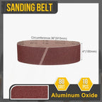 4 x 36 Inch Sanding Belt, 1 Pcs 80 Grit Knife Sharpener Belts Work Sharpening for Belt Sander Knife Carving Tool Metal Working