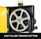 3-Amp 9-Inch Band Saw, 2500FPM Benchtop Bandsaw with Removable Safty Key, Cast Aluminum Table, Steel Base for woodworking
