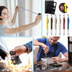 240 Pcs Mini Tape Screwdriver Keychain Set Christmas Men Gifts Bulk Adult Party Favors Multitool Pen Card Tool Measuring Keychains Stocking Christmas Stuffers for Men Dad (Multicolor)