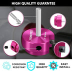 8Pcs PVC Pipe Reamer Kit,PVC Fitting Saver with 1/2",3/4",1",1-1/4",1-1/2",2",3",4" Reamers,PVCs Socket Saver Plumbing Plastic Pipe Reamer Tool Kit for Sch.40 CPVC ABS Hub,Fit Standard 1/2" Drills