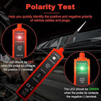 Power Circuit Probe Tester 6V-24V DC Test Light Car Fuse Tester Tool 12V Short Circuit Finder 12V Auto Electrical Tester Kit Component Tester Polarity Identify with Overload Protection,Long Test Lead