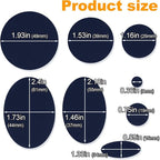 16PCS Down Jacket Repair Patch, Self Adhesive Puffer Jacket Repair Kit, Navy Nylon Fabric Repair Tape for Coats, Tents, Sleeping Bags