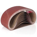 4x24 Belt Sander Sanding Belts, 12 Pcs Durable 4 x 24 Inch Sanding Belts60/80/120/180/240/400 Assorted Grits Aluminum Oxide Sanding Belt for Woodworking Metalworking