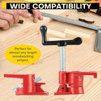 Wood Gluing Pipe Clamp Set | Professional Woodworking and Metalworking Clamps Tools with Unique Foot Design for Frame Assembly, Quick Release and Precision Gluing (6Pack, 3/4'')