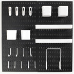 8-Pack 22"x44" Plastic Pegboard Panels Durable Modular Organizer Boards for Wall Storage, Garage, Workshop & Craft Room – Lightweight & Easy to Install