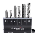Accusize Industrial Tools U.N.C. 18 Pc H.S.S. Tap and Drill Set, 5 Sets, 0001-0040x5