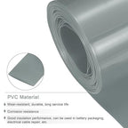 MECCANIXITY Battery Wrap PVC Heat Shrink Tubing 58mm Dia 90mm Flat 10 Feet(3meters) Silver Gray Good Insulation for Battery Pack