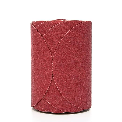 3M Stikit Red Abrasive Sanding Discs, 01108, No Hole, 6 in, 400+ Grade, Pack of 100 Discs, for Auto Sanding, Primer Sanding, E-Coat Sanding