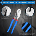Cable Cutters 10 Inch Heavy Duty Wire Cutter High Leverage Cutter Tool Big Wire Cutters, Electrical cable cutters For Aluminum, Copper, Communications and Ethernet Cable