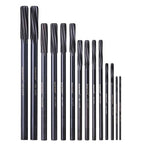 M2 High Speed Steel Premium Chucking Reamer Set, 14 pcs Over and Under Sizes 0.1240'' Thru 0.5010'', Spiral Flute, Enlarge, Smoothing and Finishing Holes