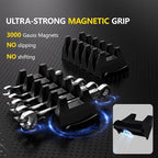 48PCS Magnetic Modular Wrench Organizer Set - Tool Drawer Storage Rack with Metric & SAE Labels, Wrench Holder with Magnet, Perfect Tool Gift for Men, father, boyfriend, DIYers & Mechanics (Blue)