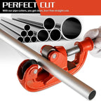 Professional Pipe Cutter Tool for 1-3" Pipes,Heavy Duty Metal Tube Cutter to Galvanized Pipe,Ironr, and PipeCopper,Metal Tube Cutter Great With 2 additional blades for Plumbers or Metalworkers