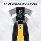 Enventor 20V Cordless Oscillating Multi tool, Brushless Oscillating Saw with 28PCS Accessories, Fast Charger, 6 Variable Speeds, 4° Oscillation Angle for Scraping, Sanding, Cutting, Blue