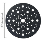 Mesh 5 inch 6 inch Sanding Discs 35PCS Hook and Loop Sanding Discs, Dust-Free, Ideal for Metal, Wood, Composites, Stock Removal, and Fine Finishing (5in, Assorted Grits & Pad)