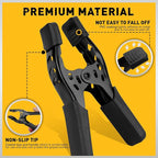 6-Piece Heavy Duty 4-inch Spring Clamps - Tarp Clips for Woodworking, Pool Cover, Backdrop Stand & Photography