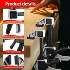 Bar Clamps for Woodworking,6-Pack Wood Clamps 12”(4)&6”(2) Light Duty One-Handed Quick Grip/Spreader Woodworking Clamp 150LBS Load Limit with Quick Change Button