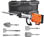 VEVOR Electric Concrete Saw, 12 in, 1800 W Motor Circular Saw Cutter with Max. 4.5 in & Demolition Jack Hammer, MAX 2200W Electric Jackhammer Heavy Duty, 1350 BPM