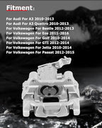 cciyu Rear Left & Right Brake Calipers Assembly w/Bracket 19B6384 19B6385 For Audi For A3/For A3 Quattro,For Volkswagen For Beetle/For Eos/For Golf/For GTI/For Jetta/For Passat