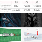253Pcs Zipper Repair Kit with Installation Pliers, Zipper Extension Pulls for Sleeping Bags, Jackets, Tents, Luggage, Backpacks, Boots