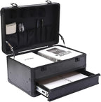 Tool Box Hard Case Tool Organizer Storage Cabinet Carry Case,Toolbox with Drawers, Black