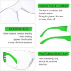 Yunsailing 100 Pack Bulk Safety Glasses Eye Protection Goggles for Women Men DIY Construction Lab