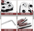 YESWELDER Adjustable Angle Welding Magnet 20-200° Magnetic Welding Holder of 77LBs Holding Power Welding Accessory